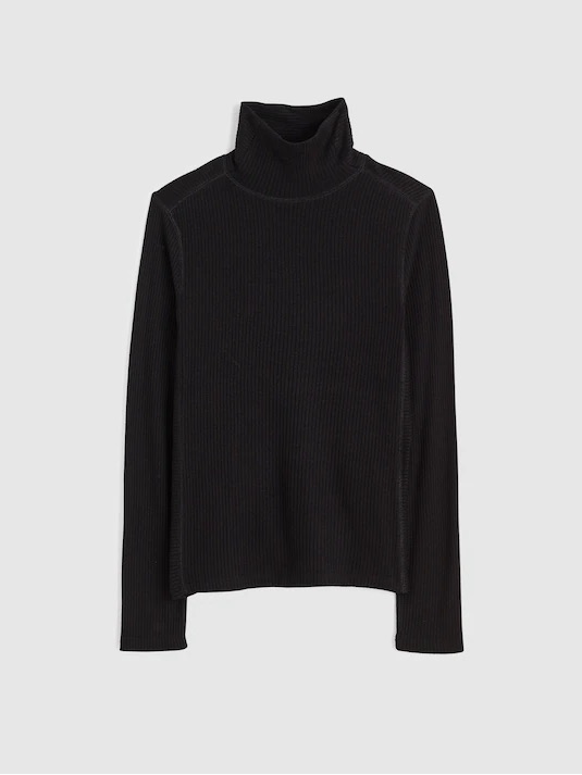 Madewell Ribbed Turtleneck Long-Sleeve Tee